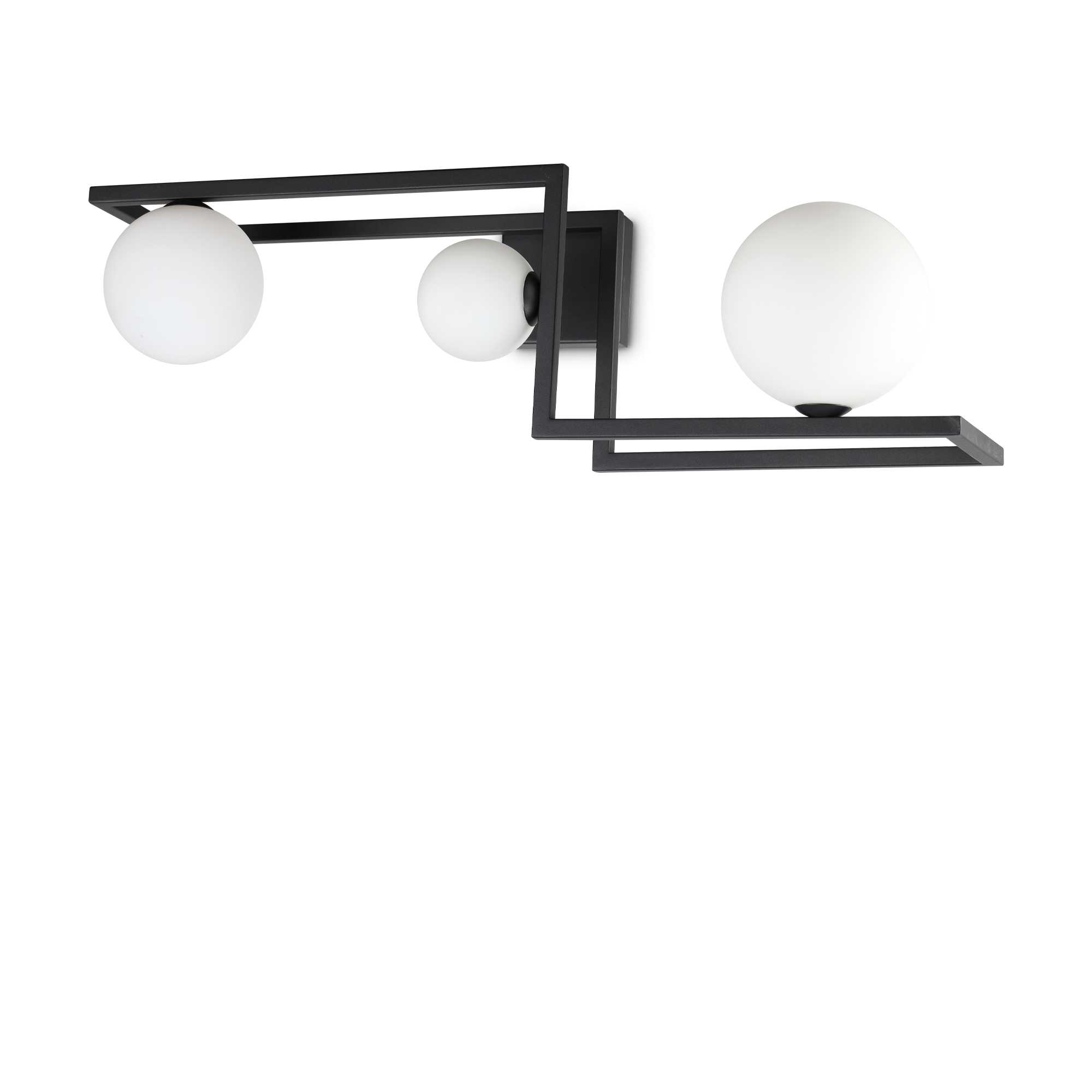 Ideal Lux Plafoniera Angolo PL3 Nero