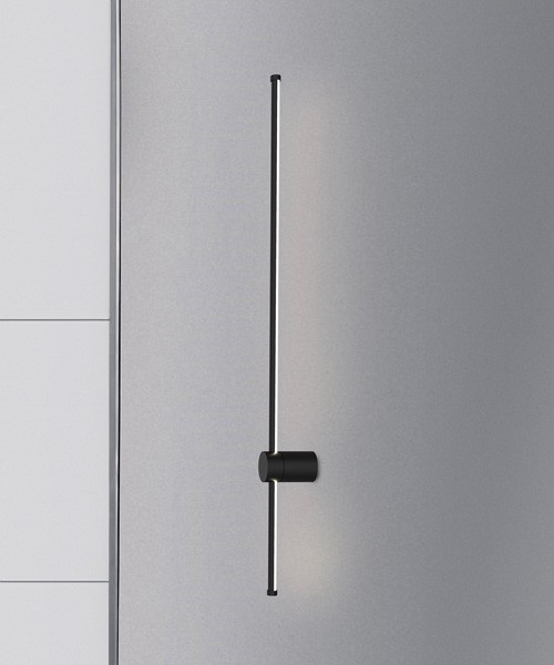SIKREA Elia A/N Lampada da parete a LED nero Dimmerabile