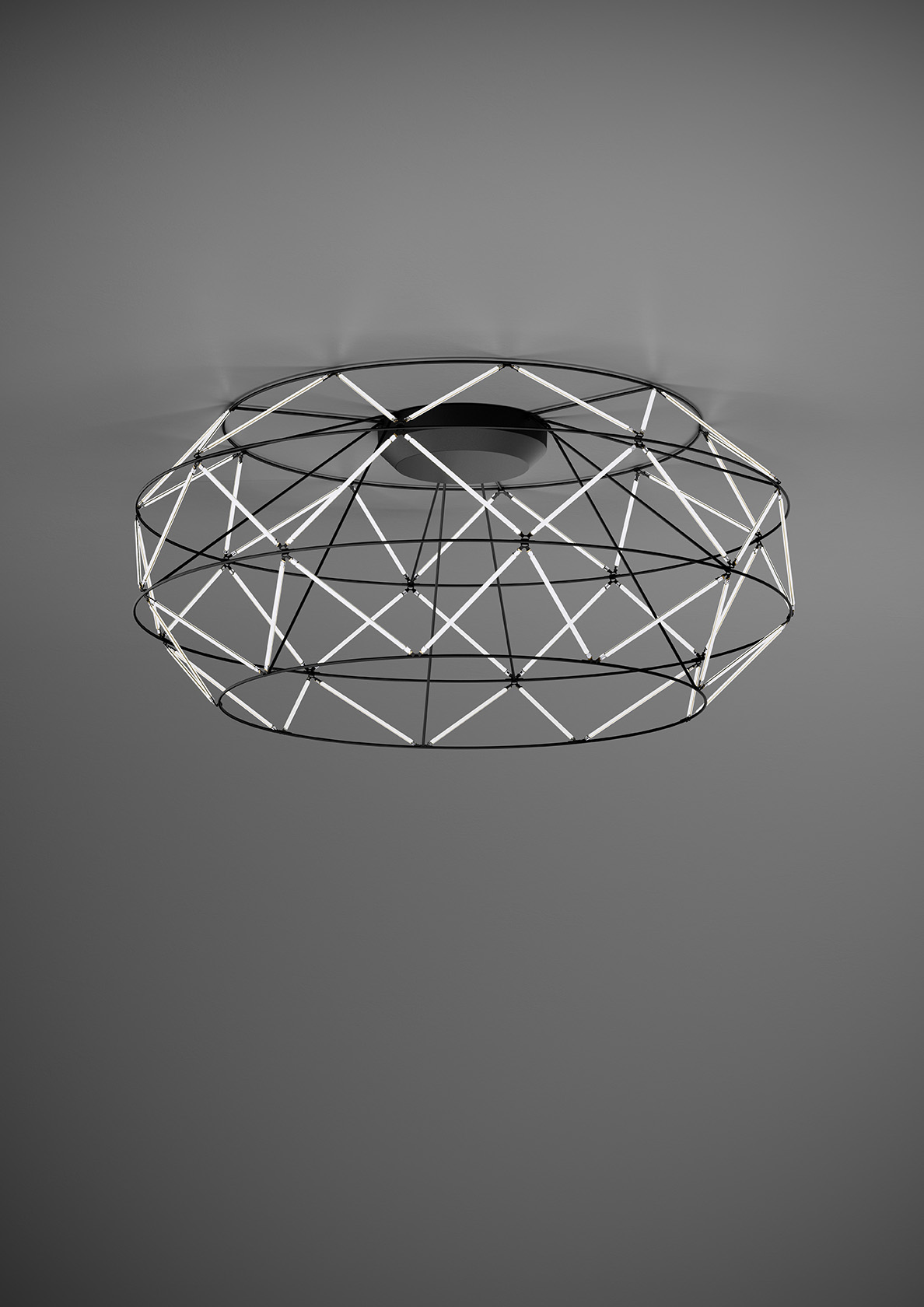 Urban Plafoniera EUCLIDE D. 92 cm Nero Opaco ART.1821.23.3000