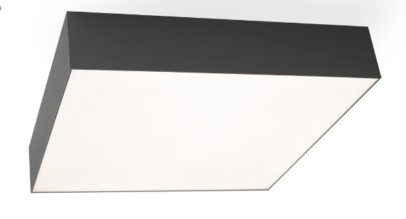 Exclusive Light Plafoniera BOX Q 50x50 Led 80W Antracite come foto
