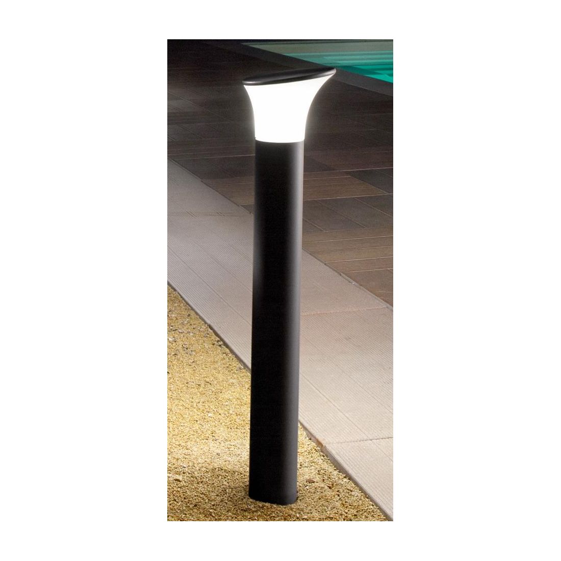 ONDALUCE ARES LAMPIONCINO DA ESTERNO IN ALLUMINIO PORTALAMPADE E27 ALTEZZA 80 CM IP54