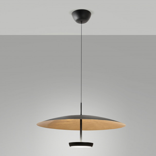 Fabas Luce Sospensione a LED dimmerabile diffusore in metallo Yuko - 40W - 3000k Luce Calda 3803-45-294