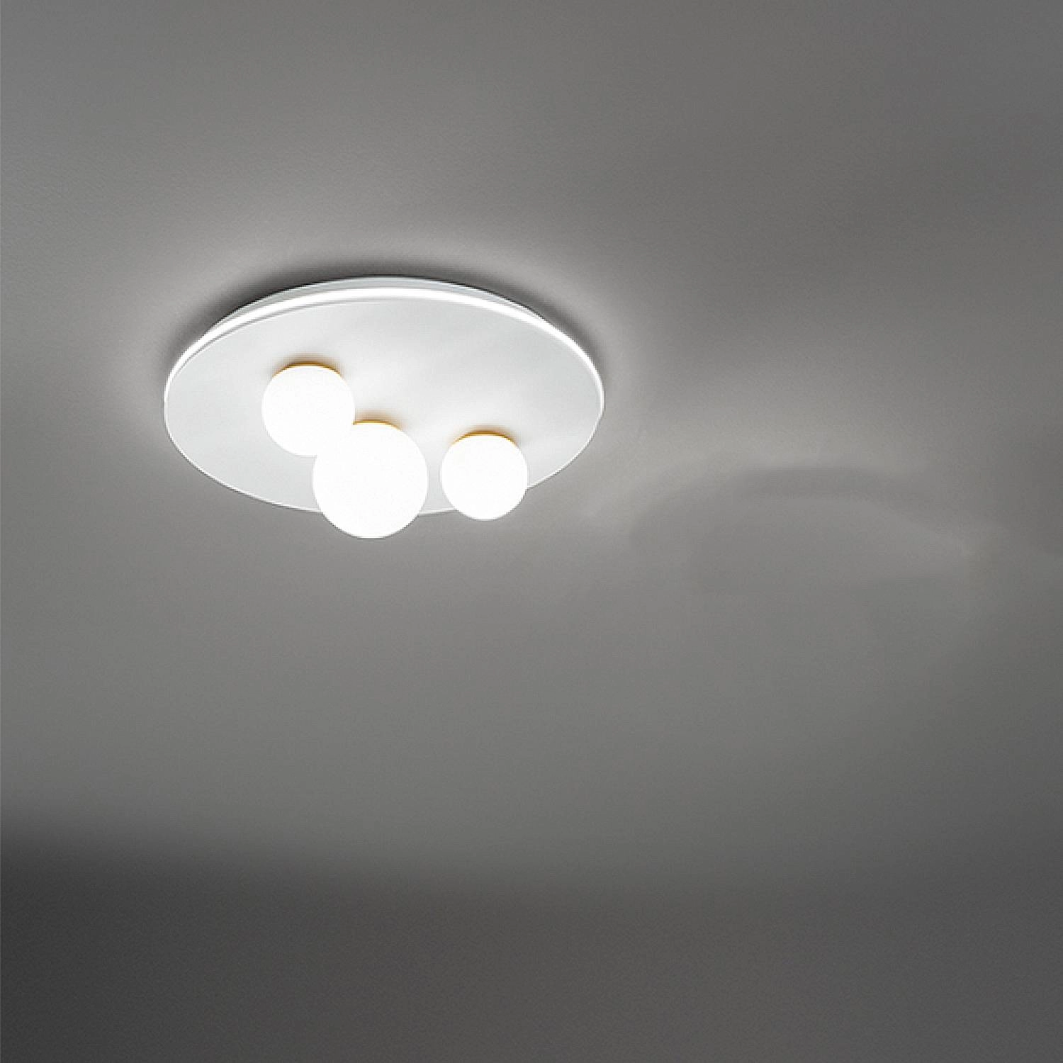 PERENZ Plafoniera Ball Metallo Bianco Acrilico Led 48W 3000K 8004 B LC