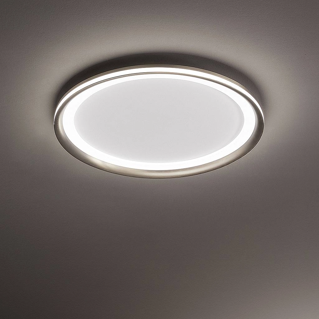 PERENZ Plafoniera Edge Alluminio Grigio Acrilico Led 66W 3000K 8198 GR LC