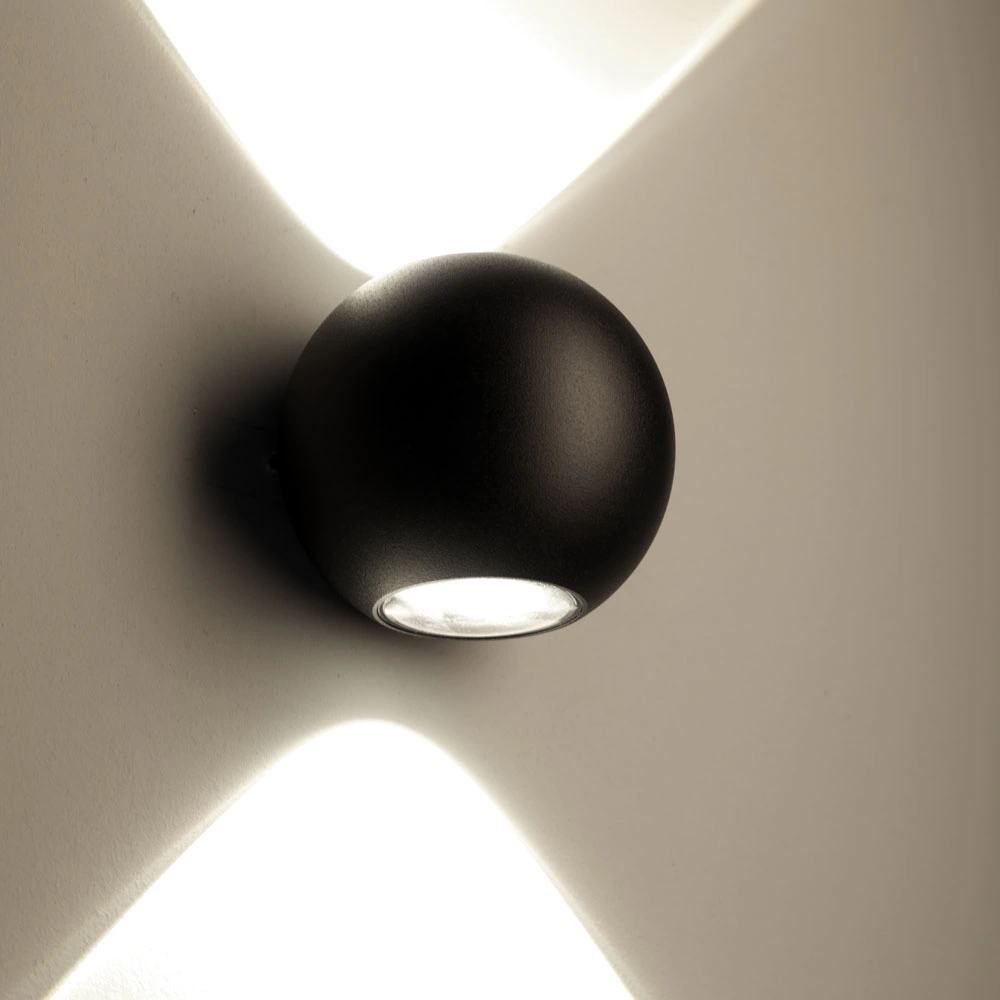Vivida International Sky Fall Lens lampada a parete nera 0021.10 ne